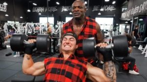 Fitness Influencer Jesse James West Training With Ronnie Coleman At Alphaland